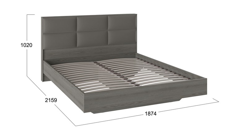 Кровать с мягким изголовьем Либерти, Хадсон/Ткань Грей СМ-297.01.005 в Южно-Сахалинске - изображение 1