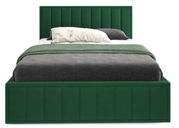 Кровать с основанием Вена 1400, Велюр Мора зеленый в Южно-Сахалинске - предосмотр 1
