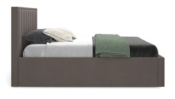 Кровать с подъемным механизмом Вена 1600 с ящиком, Велюр Мора коричневый в Южно-Сахалинске - предосмотр 2