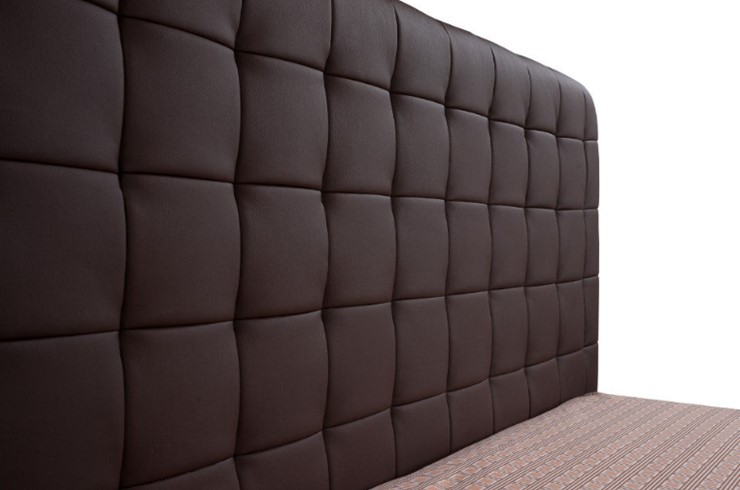Кровать Corso-3 140x200, Экокожа (Кайман черный) в Южно-Сахалинске - изображение 2