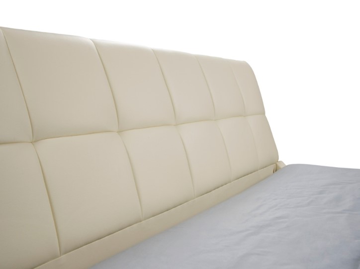 Кровать спальная Corso-6 140x200, Экокожа (Серебристый перламутр) в Южно-Сахалинске - изображение 1