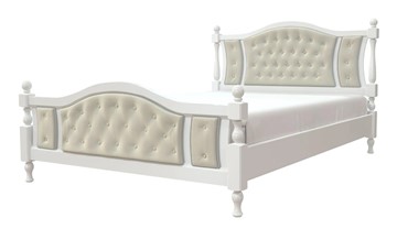 Кровать 1.5-спальная Жасмин (Белый античный) 140х200 в Южно-Сахалинске