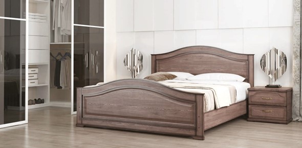 Спальная кровать Стиль 1, 160х190 с основанием в Южно-Сахалинске - изображение