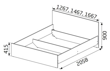 Кровать в спальню Классика 1600х2000 с ортопедическим основанием в Южно-Сахалинске - предосмотр 1