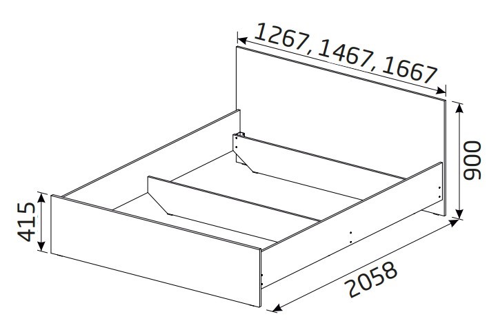 Кровать в спальню Классика 1600х2000 с ортопедическим основанием в Южно-Сахалинске - изображение 1