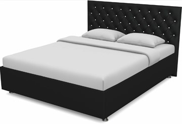 Кровать 2-х спальная Флоренция-А 1600 с основанием (Nitro Black) в Южно-Сахалинске