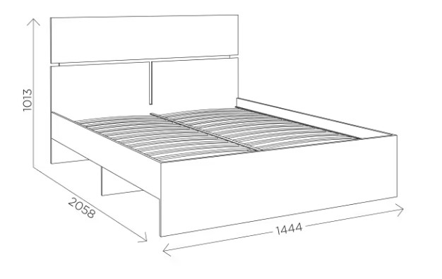 Полуторная кровать Агата М9, 140х200 белая в Южно-Сахалинске - изображение 3