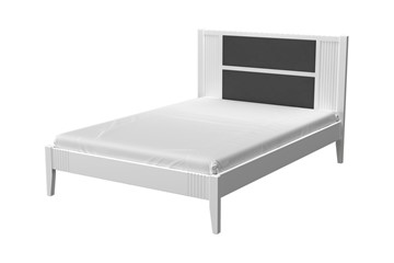 Кровать 1.5-спальная Бетти из массива сосны (Белый Античный) 160х200 в Южно-Сахалинске