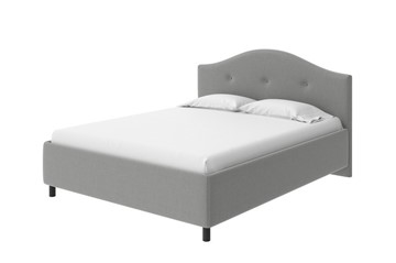 Кровать в спальню Como (Veda) 7 140x200, Искусственная шерсть (Лама Светло-серый) в Южно-Сахалинске - предосмотр