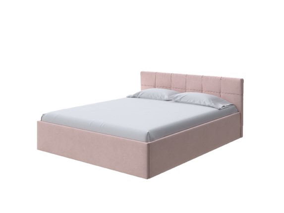 Спальная кровать Domo Plus 140х200, Велюр (Ultra Розовый мусс) в Южно-Сахалинске - изображение