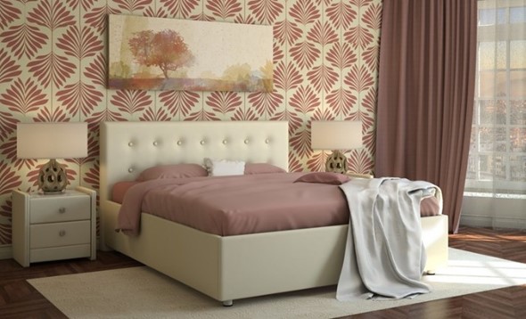 Спальная кровать Elegant с ортопедической решеткой 140х200 в Южно-Сахалинске - изображение