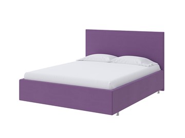 Кровать 1,5-спальная Flat 140х200, Велюр (Forest 741 Светло-фиолетовый) в Южно-Сахалинске