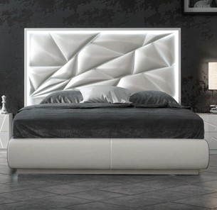 Кровать 1.5-спальная FRANCO KIU 1242 с LED подсветкой изголовья (160х200) в Южно-Сахалинске - предосмотр 4