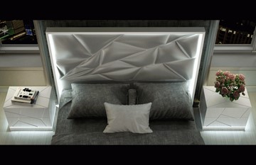 Кровать 1.5-спальная FRANCO KIU 1242 с LED подсветкой изголовья (160х200) в Южно-Сахалинске - предосмотр 8
