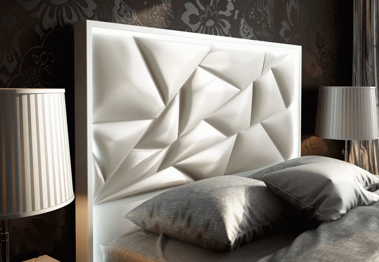 Кровать 1.5-спальная FRANCO KIU 1242 с LED подсветкой изголовья (160х200) в Южно-Сахалинске - изображение 9