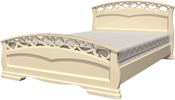 Кровать Грация-1 (слоновая кость) 140х200 в Южно-Сахалинске - изображение