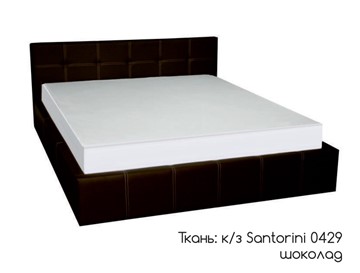 Кровать полуторная Грета 140х200 (шоколад) без основания в Южно-Сахалинске