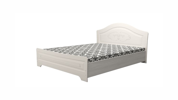 Полуторная кровать Ивушка-5 2000х1200 с высоким изножьем, цвет Итальянский орех в Южно-Сахалинске - изображение 1