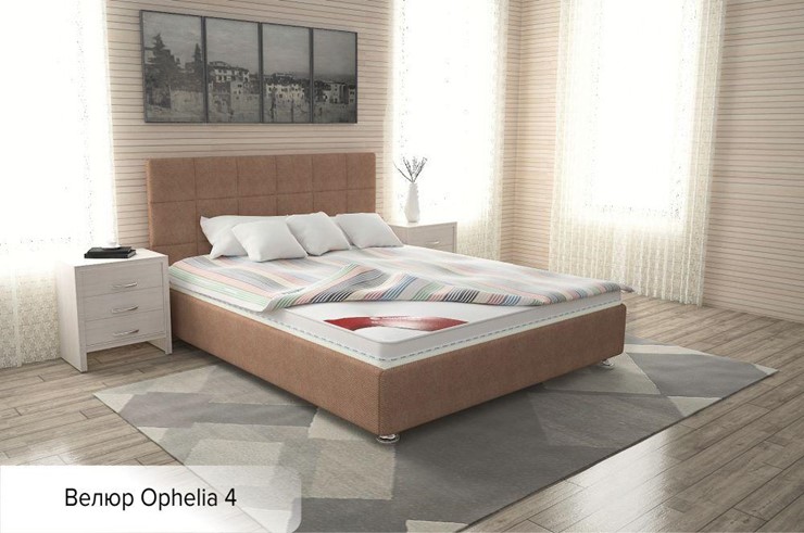 Полутороспальная кровать Капри 140х200 (с основанием) в Южно-Сахалинске - изображение 13