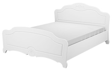 Кровать полутороспальная Лотос (Белый) 140х200 с основанием в Южно-Сахалинске