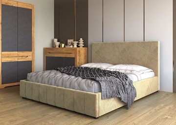 Кровать в спальню Нельсон Абстракция 120х200 (вариант 3) с подъёмным механизмом в Южно-Сахалинске - предосмотр 1