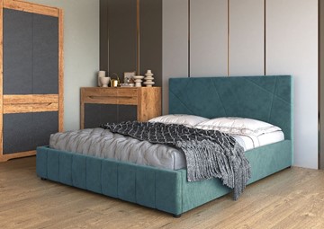 Спальная кровать Нельсон Абстракция 120х200 (вариант 4) с подъёмным механизмом в Южно-Сахалинске - предосмотр 1
