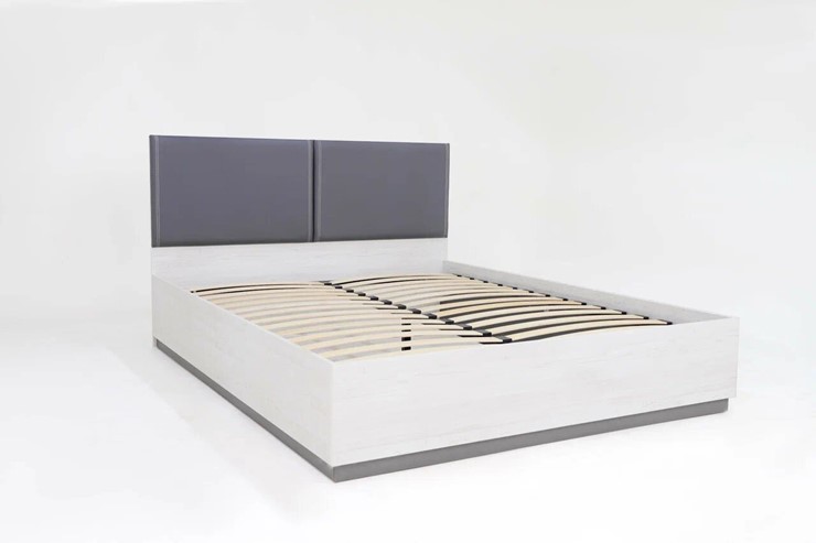 Кровать с подъемным механизмом Винтер-14, винтерберг/темно-серый/спейс графит в Южно-Сахалинске - изображение 1