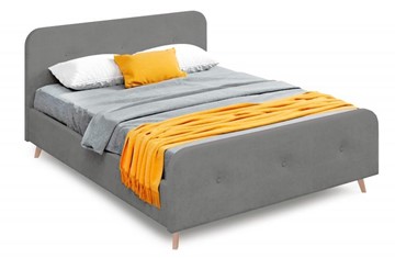 Кровать полутороспальная Сиерра 1400 (без основания) Торонто серый в Южно-Сахалинске