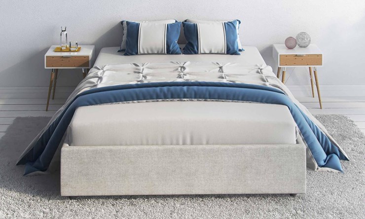 Спальная кровать Scandinavia 90х190 с основанием в Южно-Сахалинске - изображение 1