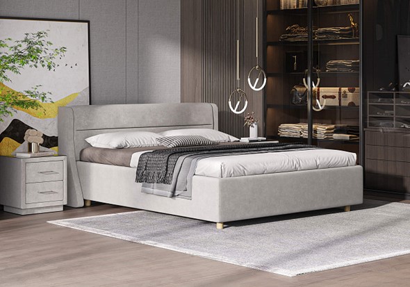 Двуспальная кровать Madrid 200х200 с основанием в Южно-Сахалинске - изображение