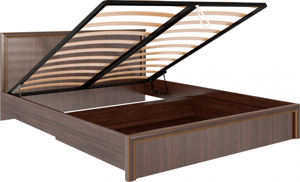 Кровать с подъемным механизмом Беатрис М08 (Орех Гепланкт) в Южно-Сахалинске - изображение