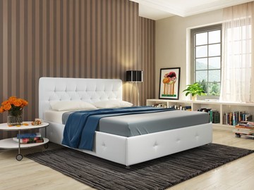 Кровать с подъемным механизмом Афина размер 160х200, Ideal 301.кож.зам в Южно-Сахалинске