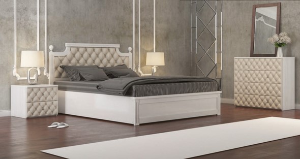 Двуспальная кровать Сфера 160*190 с основанием в Южно-Сахалинске - изображение