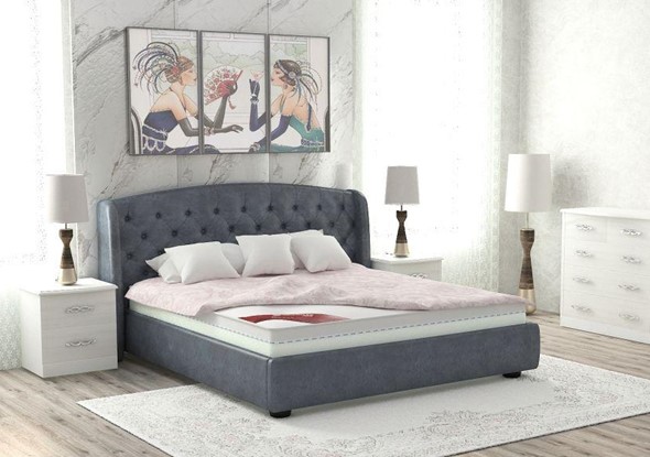 Кровать 2-спальная Сильва 160х200 (с основанием) в Южно-Сахалинске - изображение