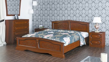 Спальная кровать Елена (Орех) 80х200 в Южно-Сахалинске