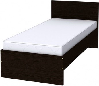 Односпальная кровать K09 с основанием, цвет Венге в Южно-Сахалинске - изображение