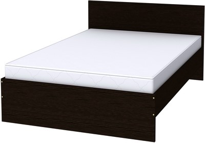 Кровать полутороспальная K14 с основанием, цвет Венге в Южно-Сахалинске - изображение