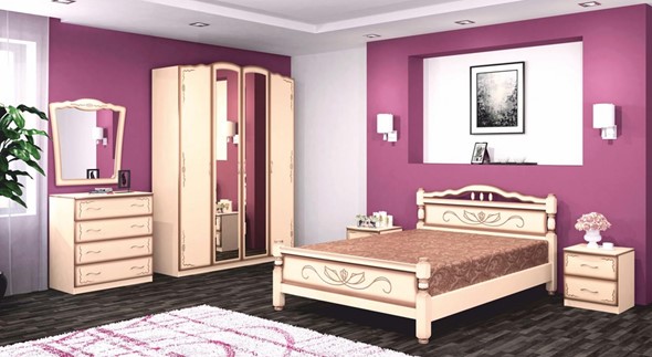 Модульная спальня Виктория (Лак) в Южно-Сахалинске - изображение
