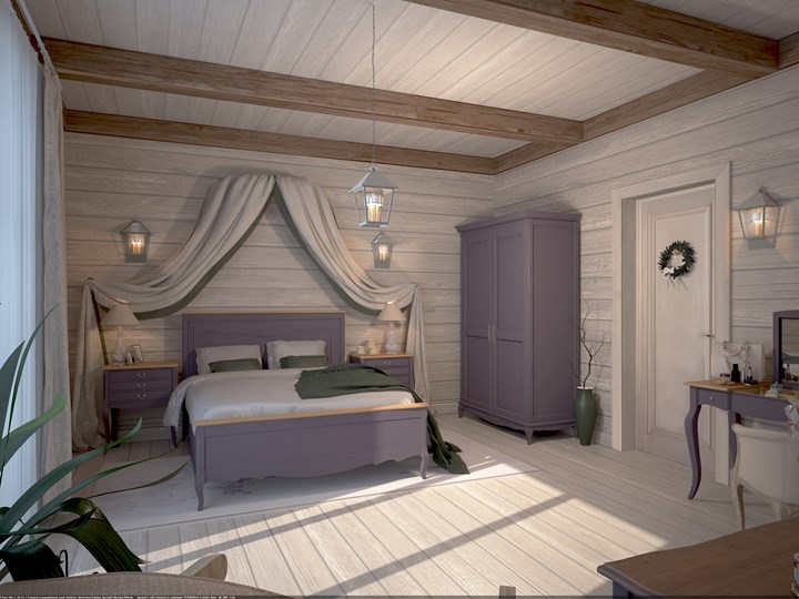 Гарнитур спальный Leontina №1 Лавандовый в Южно-Сахалинске - изображение