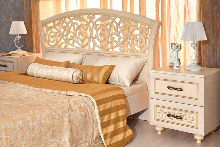 Гарнитур в спальню Александрия, кровать, 2 тумбочки, Ленто в Южно-Сахалинске - изображение 10