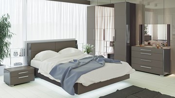 Модульная спальня Наоми №1, цвет Фон серый, Джут в Южно-Сахалинске - предосмотр 4