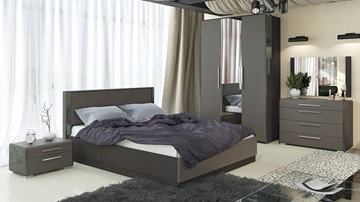 Модульная спальня Наоми №1, цвет Фон серый, Джут в Южно-Сахалинске - предосмотр 6