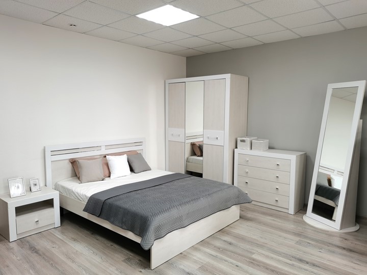 Модульная спальня Амели Дуб Харбор/Белый в Южно-Сахалинске - изображение 2