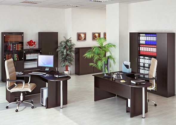 Комплект офисной мебели Nova S, Венге Цаво в Южно-Сахалинске - изображение