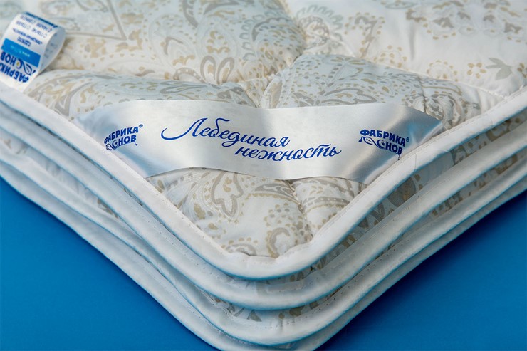 Одеяло всесезонное полутороспальное Лебединая нежность в Южно-Сахалинске - изображение 1