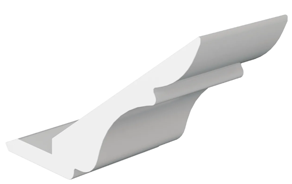 Элемент карниза стыковочный прямой Атланта (белый) в Южно-Сахалинске - изображение