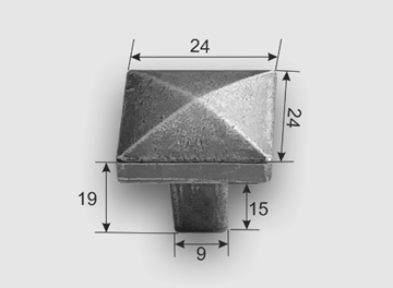 Ручка кнопка 0001 (0) Античное серебро в Южно-Сахалинске - предосмотр 1