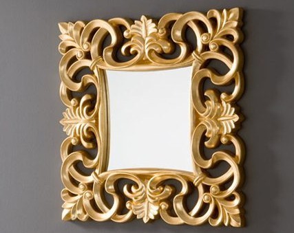 Зеркало навесное PU021 золото в Южно-Сахалинске - изображение 1