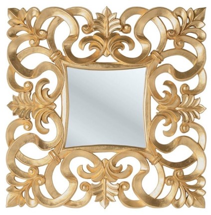 Зеркало навесное PU021 золото в Южно-Сахалинске - изображение