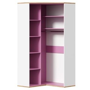 Угловой шкаф Урбан 528.060, белый/розовый в Южно-Сахалинске - предосмотр 3